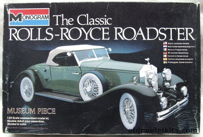 Monogram 1/24 1931 Rolls-Royce Phantom II Roadster/Convertible, 2307 plastic model kit